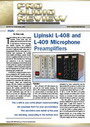 Pro Audio Review - L-408, L-409 Microphone Preamplifiers