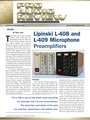 Pro Audio Review - L-408, L-409 Microphone Preamplifiers